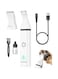 oneisall Dog Clippers with Double Blades,Cordless Small Pet Hair Grooming Trimmer,Low Noise for Trimming Dog's Hair Around Paws, Eyes, Ears, Face, Rump (White)