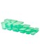 Food Container with Lid Set of 17 Green
