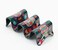 Day of the Dead Taco Holder 3 Slot Multicolor Skeleton Design Taco Stand 3.5x7.5x1.8in Durable Reusable Mexican Fiesta Serving Tray for Kitchen Parties and Food Presentation