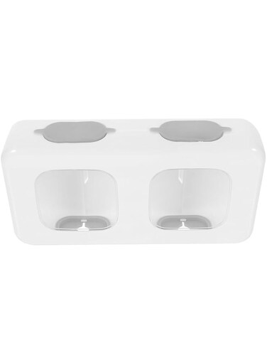 Plastic Wrap Storage Box, Food Bag Organizer, Plastic Bag Holder, Waste Bag Holder, Fresh Bag Dispenser, Durable Plastic Wall Mount Kitchen Grocery Bag Storage Organizer
