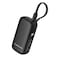 Powerology PD20W 5000mAh Power Bank, Portable USB-C Fast Charging Power Bank with USB-A Port, Removable Type-C Cable, Compact Mini Charger for iPhone, Android, Travel