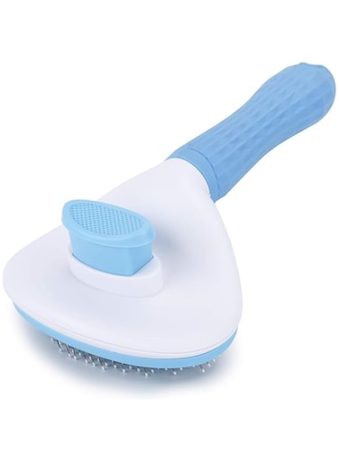 Self Cleaning Slicker Brush, Dog Cat Bunny Pet Grooming Shedding Brush - Easy to Remove Loose Undercoat, Pet Massaging Tool Suitable for Pets with Long or Short Hair