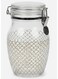 Finili Premium Airtight Acrylic Clip-Lock Storage Canister &acirc;&euro;&ldquo; Transparent Body with Elegant Golden Design, 14 &Atilde;&mdash; 22 cm