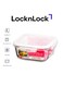 &amp; LOCK LocknLock Oven Glass Square Food Container 930ml Airtight with 4-Side Locking Lid, Microwave &amp; Oven Safe, Durable Heat-Resistant Glass for Baking, Meal Prep, and Leftovers