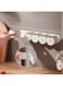 TARZ Wall Mounted Spice Jar Organizer Containers &ndash; Space Saving Spice Rack for Kitchen Storage   Clear Jars for Herbs, Spices and .s   Easy Access &amp; Durable Spice Holder   Set of 6 Spice Jars
