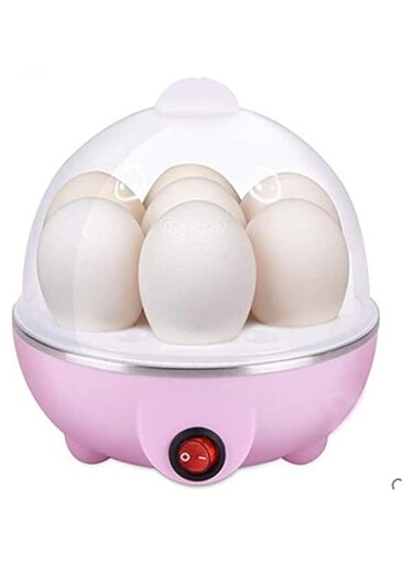 HITIMI Electric Egg Cooker, Omelet, Scrambled, Soft, Medium, Hard-Boiled Boiler Cooker with Auto Shut-Off and Buzzer, Measuring Cup In