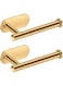 2pcs Glod Paper Towel Holders,Paper Towels Rolls - for Kitchen,Paper Towels Bulk Bracket- Self- Adhesive,No Punching Required,Stainless Steel Paper Towel Holder（6-06）