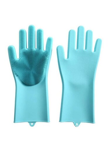 Waterproof Dish Washing Gloves Green 35x16cm