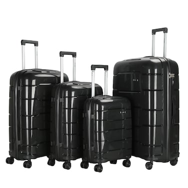 VIPTOUR Luggage Set of 4 PCS PP Softside Travel Luggage Bag With 8 Wheels 20/24/28/32 Inches