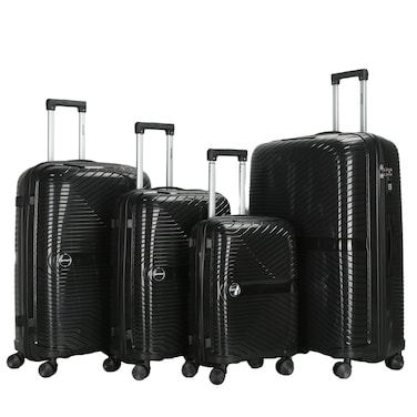 VIPTOUR Luggage Set of 4 PCS PP Softside Travel Luggage Bag With 8 Wheels 20/24/28/32 Inches