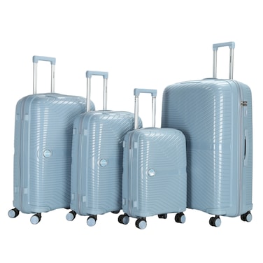 VIPTOUR Luggage Set of 4 PCS PP Softside Travel Luggage Bag With 8 Wheels 20/24/28/32 Inches