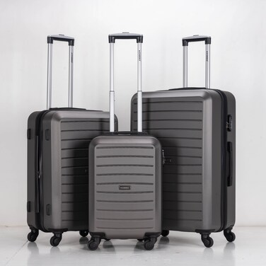 STARGOLD Luggage 3 Piece Hardside Luggage Set, ABS Lightweight Suitcase 360&deg; Spinner Wheels, Expandable Zipper With Number Lock 20/24/28 Inch