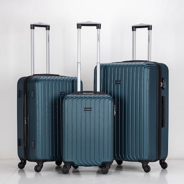 STARGOLD Luggage 3 Piece Hardside Luggage Set, ABS Lightweight Suitcase 360&deg; Spinner Wheels, Expandable Zipper With Number Lock 20/24/28 Inch
