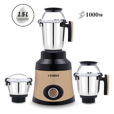 STARGOLD Mixer Grinder 1000 Watts 3-In-1 High Performance Copper Motor