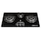 STARGOLD 3-in-1 Build-In Gas Hob, Premium Glass Top with Triple Ring Burners, SG-1133HG
