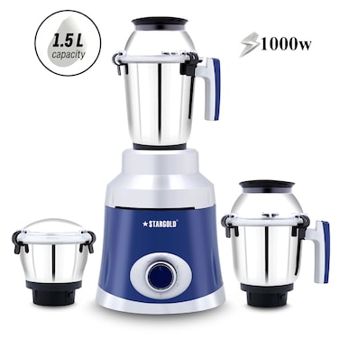 STARGOLD Mixer Grinder 1000 Watts 3-In-1 High Performance Copper Motor
