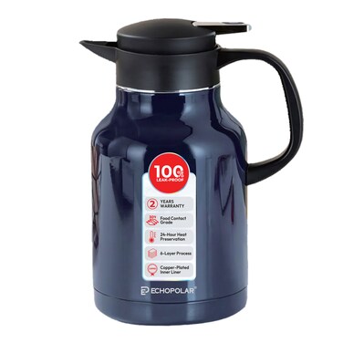 ECHOPOLAR 1.6L Stainless Steel Thermos Flask, EP-9021ECO