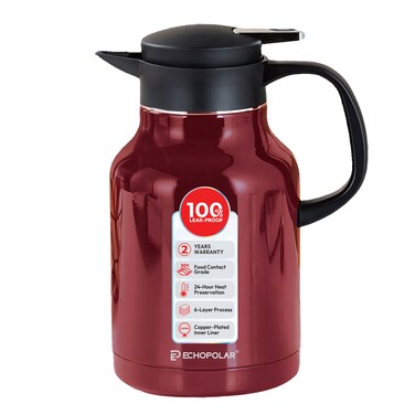 ECHOPOLAR 1.6L Stainless Steel Thermos Flask, EP-9021ECO