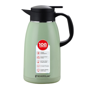 ECHOPOLAR 2.2L Classic Stainless Steel Thermos Flask, EP-9022