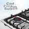 STARGOLD Gas Hob 5-Burner Built-In Stainless Steel Gas Hob, Low Gas Consumption and Improved Gas Flow for Efficient Heating, Auto Ignition System, SG-1136HS