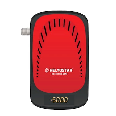 HELYOSTAR Full HD Satellite Receiver, Twin LED Display Receiver, Multi-Channel Satellite Receiver, Full HD 1080, MPEG4-S2, HS-381HD Mini