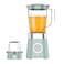 STARGOLD Blender with Grinder, 1.5L Jar, 200ml Grinding Mills, Stainless Steel Blades, 2-Speed with Pulse Control, Perfect for Smoothies, Coffee, Herbs and Spices, 1.5 L 500W