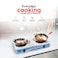 STARLIFE Stainless Steel Double Burner Gas Stove - Auto Ignition - Cast Iron Golden Burner - Heat Resistant Enamel Pan Support
