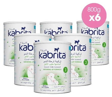 Kabrita 3 Goat Milk Toddler Formula, 800g (1-3 Years) Pack of 6