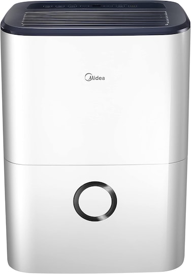 Midea De-Humidifier, Low-noise Design, Smart Dehumidification,  Auto Restart, Moisture removal  L/Day : 20L, Reciprocating Compressor,  Model :MDDF-20DEN7