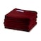 BYFT Home Castle Hand Towel 50 x 90 Cm 550 Gsm Maroon 100% Cotton Set of 01