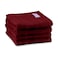 BYFT Home Castle Hand Towel 50 x 90 Cm 550 Gsm Maroon 100% Cotton Set of 01