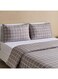 Box Microfiber Printed Duvet Cover Set - Grey - For Adults