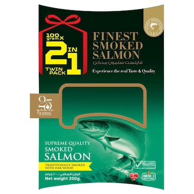 Caviar Pacific Smoked Salmon, 100g Pack of 2