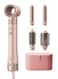 DOSCHER 1500W 5-in-1 Multi-Functional Hair Styler &amp; Hairdryer, Double The Drying Speed, One-Button Cool Air Function,Equipped with A Curling Iron, Two Sizes of Ventilation Comb, Three Temperature Settings,Pink.