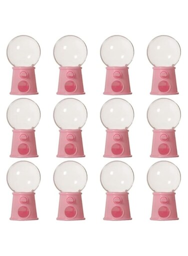 Gumball Machine, Candy Dispenser, 12Pcs Bubble Gum Machine, Mini Candy Dispenser, Candy Machine, Candy Box, Basket Stuffers for Kids, Elegant Candy Dispenser, Holds Snack, Candy and Gumball's