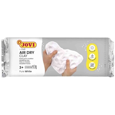 Jovi Air Dry Modeling Clay, White, 250g