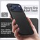 Leather Case for iPhone 17 Pro Max, Compatible with MagSafe, Anti-Slip Grip Phone Cover with Built-in Camera Control Button, Soft Microfiber Lining, 6.9-Inch Display (Black)