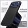 Leather Case for iPhone 17 Pro Max, Compatible with MagSafe, Anti-Slip Grip Phone Cover with Built-in Camera Control Button, Soft Microfiber Lining, 6.9-Inch Display (Black)