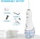 H2ofloss dental floss professional oral rinse, portable dental floss IPX7 waterproof, with travel bag and 6 nozzles, rechargeable, suitable for home and travel