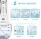H2ofloss dental floss professional oral rinse, portable dental floss IPX7 waterproof, with travel bag and 6 nozzles, rechargeable, suitable for home and travel