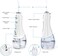 H2ofloss dental floss professional oral rinse, portable dental floss IPX7 waterproof, with travel bag and 6 nozzles, rechargeable, suitable for home and travel