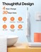 Bitvae D2 Sonic Electric Toothbrush for Adults, 40000 VPM Automatic Toothbrush, 5 Cleaning Modes, 8 Brush Heads, 60-Day Battery, IPX7 Waterproof, Travel Case (White)