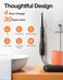Bitvae Electric Toothbrush for Adults - Ultrasonic Electric Toothbrushes with 8 Brush Heads, toothbrush with tips set and travel case D2 (black)