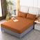 Sheet Single-Piece Fitted Sheet All-Inclusive Bedspread Mattress Protective Cover Washed Cotton Summer Maternal And Child Washed Cotton Fitted Sheet Three-Piece Set