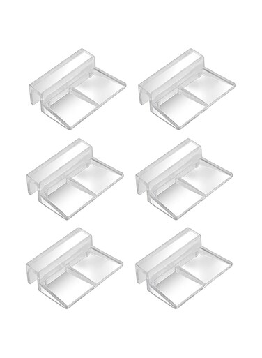 Aquarium Cover Clip, 18Pcs 6mm Acrylic Clear Fish Tanks Glass Cover Clip Support Holder Universal Lid Clips Rimless Aquariums lid Clips Rimless Aquarium Fish Tank top Cover lid Hood Support Holder