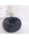 smartberry l Soft Plush Round Pet Bed Donut for Cats or Small Dogs, Dog Cat Bed Self Warming Autumn Winter Indoor Snooze Sleeping Cozy Kitty Teddy Kennel black-(50CM)