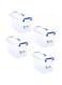 Selecto Besto Plastic Storage Box With Lid 7 LTR Semi Clear 4 Pcs Set   For Clothes, Toys, Books, Snacks, Shoes and Grocery Storage Box.(7 LTR)