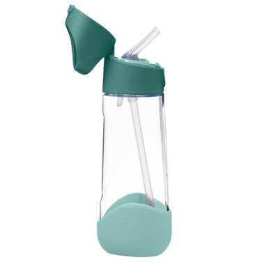 TritanTM Drink &amp; Water Bottle   Easy Grip Bottle and Leakproof Lid   Cool Modern Child Friendly Design, Best for After Sippy Cup   600ml/20 (emerald forest)