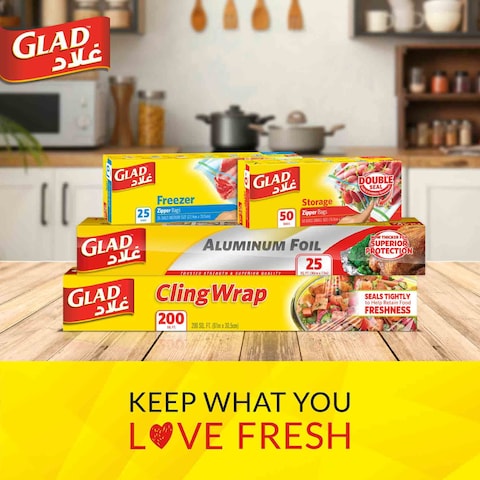 Glad Aluminum Foil, 200 Sq.Ft.