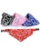 4pcs Dog Bandana Collar Scarf, Cat Bandana Collar, Adjustable Collar for Puppy Cats Kitten Small Dogs (Style1, L)